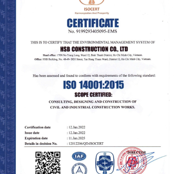 CHỨNG NHẬN ISO 
